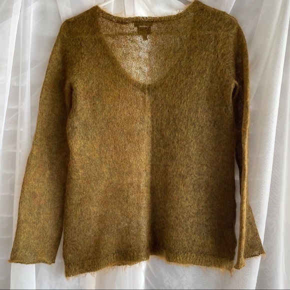 LL Bean V-neck Mohair Sweater, Women’s Medium - Picture 2 of 11